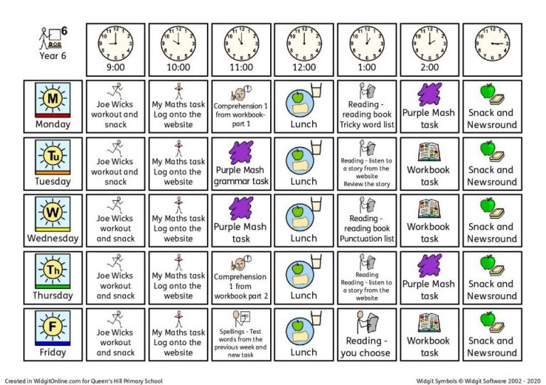 Year Six Home Learning – Queen's Hill Primary School