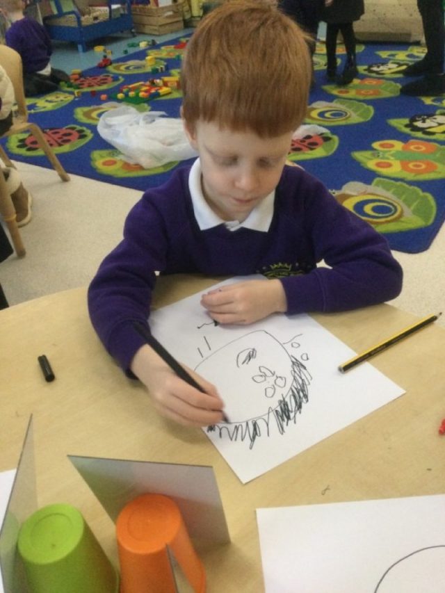 Reception – Self Portraits – Queen's Hill Primary School